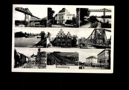 Rendsburg, 9 Bilderkarte (Brücken etc.) - 414455