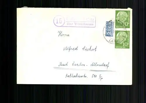 Meißnerheilstätte über Witzenhausen, Landpoststempel auf Brief - 510010