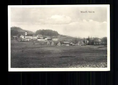 Mauth, Lkrs. Freyung-Grafenau, Ortsansicht mit Kirche - 415401