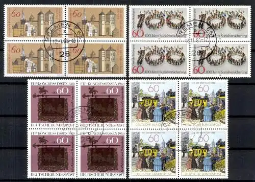 Deutschland (BRD), MiNr. 1035,1065,1112,1116 VB, gestempelt - 612875