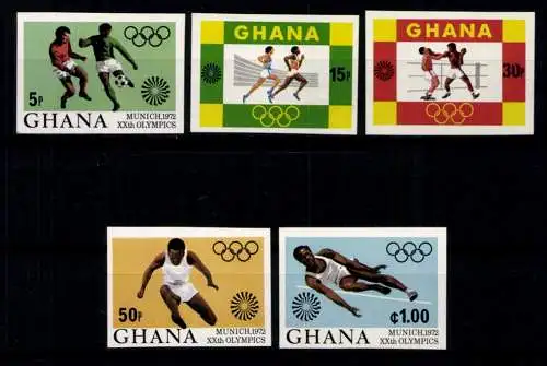 Ghana, MiNr. 472-476 B, postfrisch - 611926