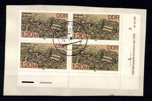 DDR, MiNr. 3166 Druckvermerk Reihe 1-2, Briefstück - 611253