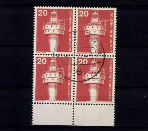 Deutschland (BRD), MiNr. 848, 4er Block, Unterrand, gestempelt - 611506