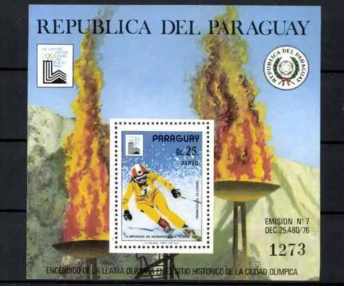 Paraguay, MiNr. Block 333, postfrisch - 612748