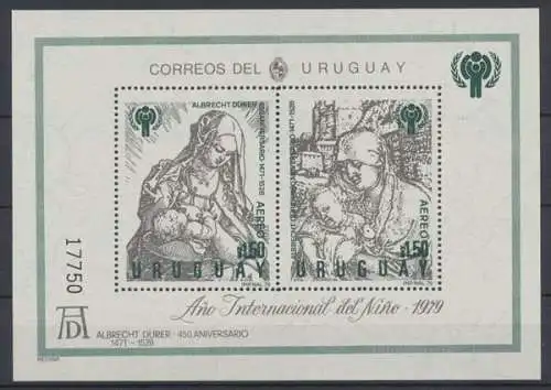 Uruguay, MiNr. Block 43, postfrisch - 692996