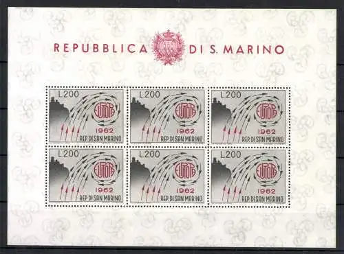 San Marino, MiNr. 749 Kleinbogen, postfrisch - 612924