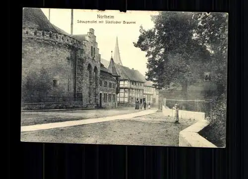 Northeim, Schaupenstiel mit Städtischer Brauerei - 415031