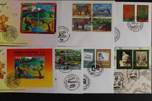 UNO - Wien, 7 UNPA-Ersttagsbriefe aus dem Jahr 1997 - 613836