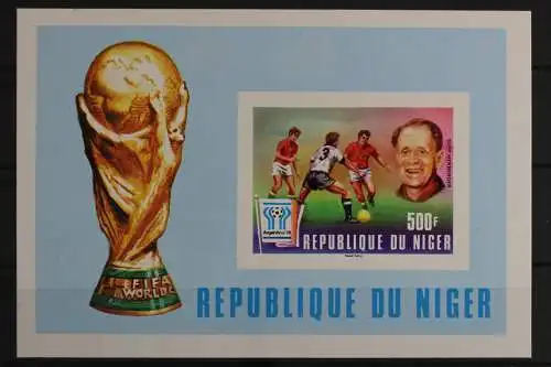 Niger, Fußball, MiNr. Block 18 B, postfrisch - 617491