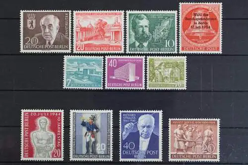 Berlin, MiNr. 115-125, Jahrgang 1954, postfrisch - 619698