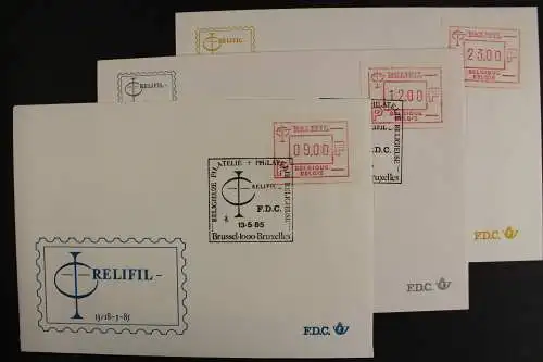 Belgien ATM, MiNr. 4, 3 Wertstufen, FDC - 621215