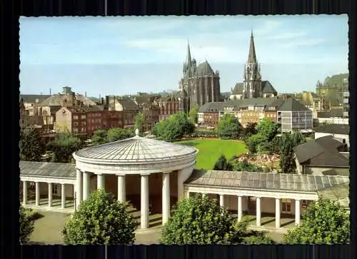 Aachen, Elisenbrunnen mit Blick auf den Dom - 416070