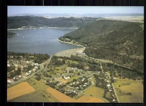 Edersee mit Sperrmauer und Schloss Waldeck - 416095