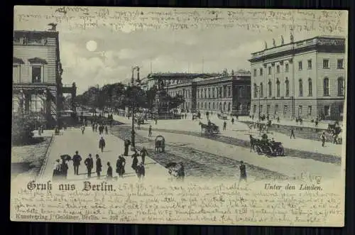 Berlin, Unter den Linden, Mondscheinkarte - 416195