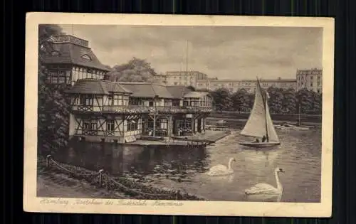 Hamburg, Bootshaus des Ruderclubs Hammlonia - 416498