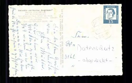 Burgjoss/Spessart, Gaststätte und Pension "Burgfrieden" - 416832