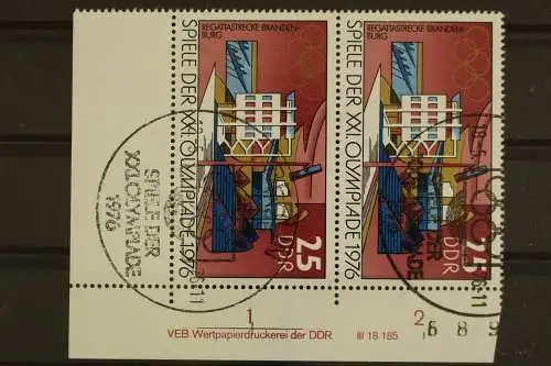 DDR, MiNr. 2129, Paar, Ecke re. unten, DV I, ESST - 629391