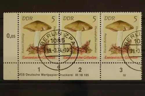 DDR, MiNr. 1933, Dreierstreifen, Ecke li. unten, DV IV, gestempelt - 629426