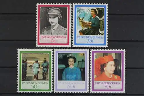 Papua Neuguinea, MiNr. 520-524, Elisabeth II., postfrisch - 633734