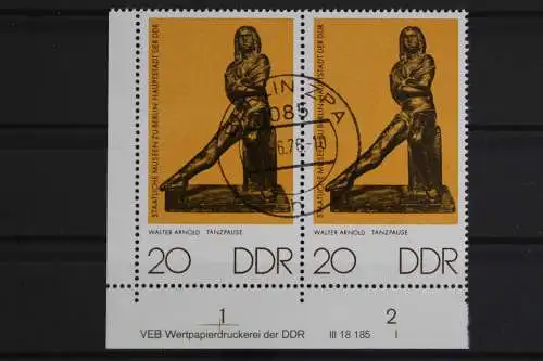 DDR, MiNr. 2142, Paar, Ecke li. unten DV I, gestempelt - 631411