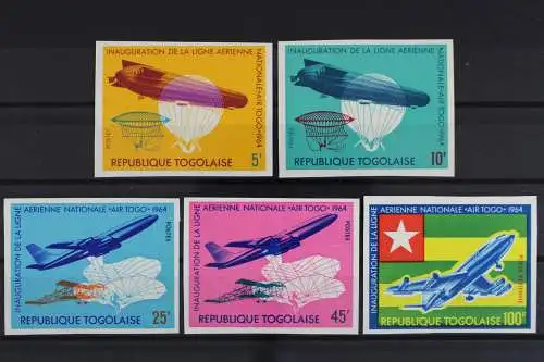 Togo, MiNr. 441-445 B, Flugzeuge, postfrisch - 635015