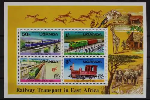 Uganda, MiNr. Block 3. Eisenbahn, postfrisch - 635070