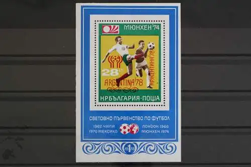 Bulgarien, MiNr. Block 76, Fußball WM 1978, postfrisch - 631571