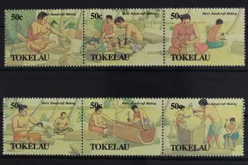 Tokelau-Inseln, MiNr. 177-182, 2 Dreierstreifen, postfrisch - 633305