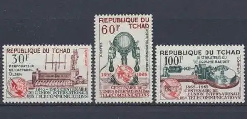 Tschad, MiNr. 135-137, postfrisch - 694094