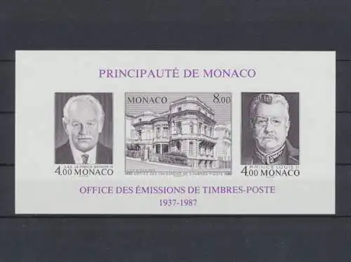 Monaco, MiNr. Block 37 B, postfrisch - 694145