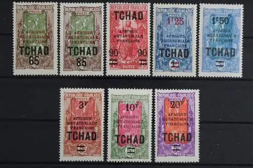 Tschad, MiNr. 37-44, Falz - 635163