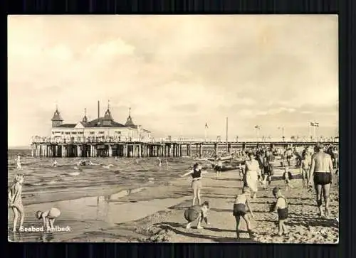 Ostseebad Ahlbeck/Usedom, Strand mit Blick zur Seebrücke - 418614