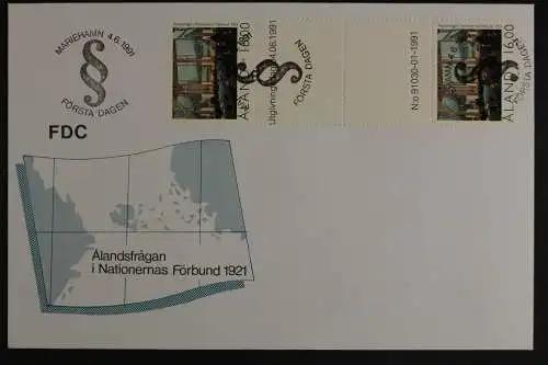 Aland, MiNr. 53, Zwischenstegpaar, FDC - 635767