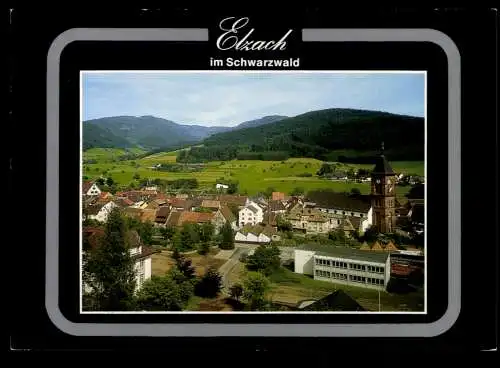 Elzach im Schwarzwald, Teilansicht, Kirche - 420057