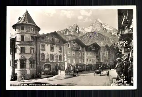 Berchtesgaden, Marktplatz mit Watzmann - 419307