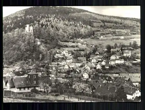 Steinbach-Hallenberg/Thür., Ortsansicht mit Blick zum Hallenberg - 419639