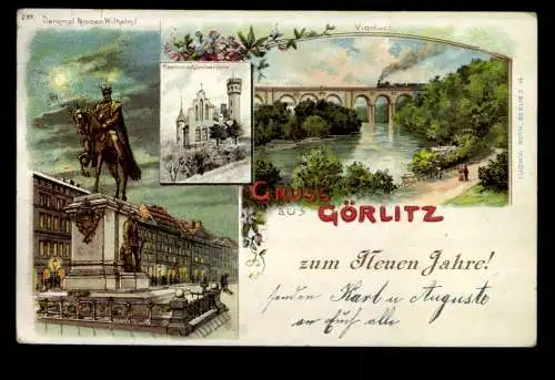 Görlitz, Denkmal Kaiser Wilhelm I., Viaduct, Restaurant - 419890