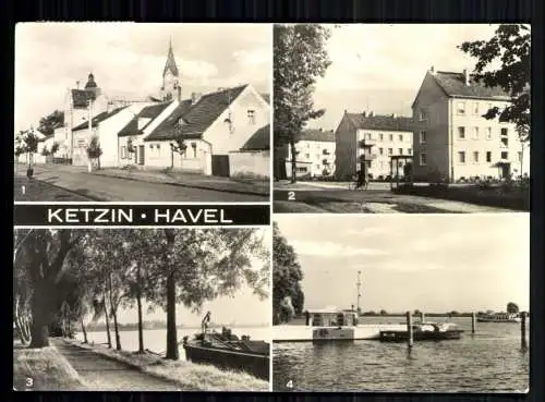 Ketzin/Havel, Strassenansichten, Uferpromenade, an der Fähre - 419521