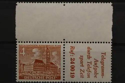 Berlin, MiNr. W 29, Rand, postfrisch - 636677