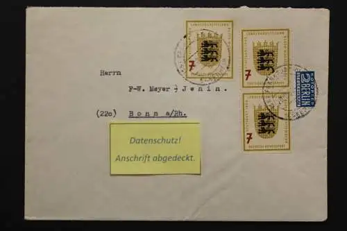 Deutschland, MiNr. 212, MeF mit 3 Marken, Bedarfsbeleg - 511568