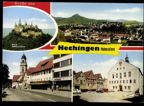 Hechingen, Burg Hohenzollern, Teilansicht, Kirche, Rathaus - 420063