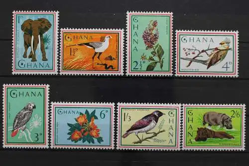 Ghana, Vögel, MiNr. 198-205 A, postfrisch - 638590