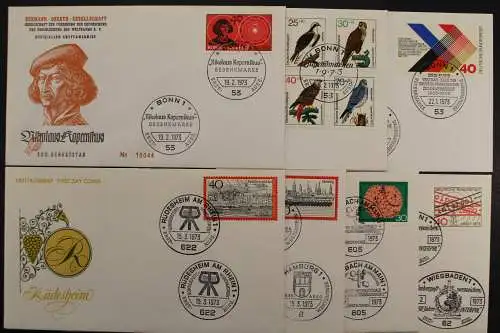 Deutschland (BRD), MiNr. 753-790, Jahrgang 1973, FDC - 640232