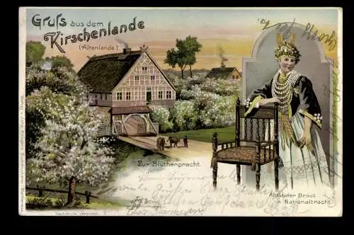 Kirschblüte, Altenländer Braut - Nationaltracht - 420290