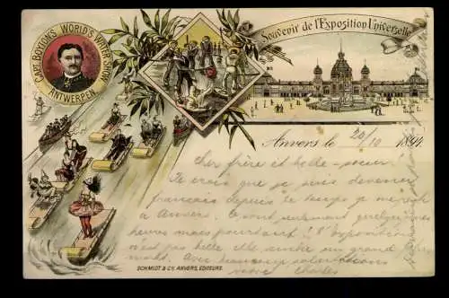 Anterpen/Anvers, Souvenir de I'Exposition Universelle, Capt. Boyton - 420197