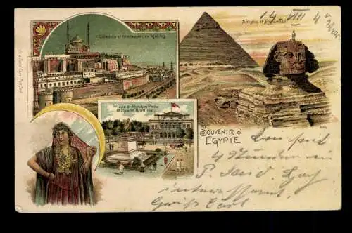 Ägypten, Citadelle, Sphynx et Pyramide, Theatre Khedivial - 420527