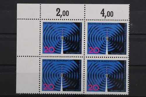 Deutschland, MiNr. 481, Viererblock, Ecke li. oben, postfrisch - 640687