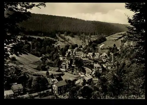 Katzhütte/Thüringen, Blick zum Ort - 420703