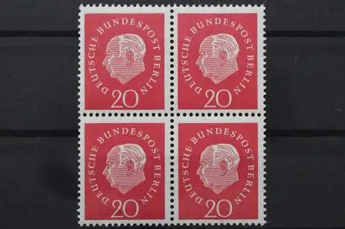 Berlin, MiNr. 184 v, Viererblock, postfrisch - 644063