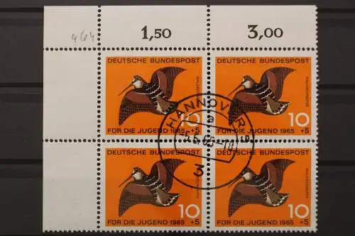 Deutschland (BRD), MiNr. 464, Viererblock, Ecke links oben, gestempelt - 645461